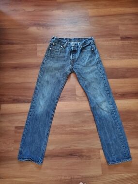 Levi's Men's 501 Straight Leg Jeans Sz 31x34-Tidal Blue